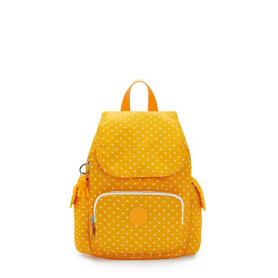 Mochilas Kipling City Pack Mini Printed Backpack Amarillos | MX 2023EB